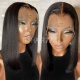 (Upgrade)300% density Lace Front Wig Bob Style Straight 100% Human Hair Natural Color (All texture available)