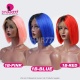 150% Density Bob Lace Front Wig Ombre Color Straight Hair Virgin Human Lace Wig