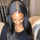 Stock Clearance Color 1B# 13*6 Lace Frontal Wigs 130% Density Top Quality Virgin Human Hair