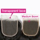 Lace Top Closure (4*4) Straight Hair Human Virgin Hair Freestyle Free Part Middle Part Two Part Three Part