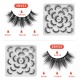 10 Pair/box Imitation Mink Eyelashes 3D-V21