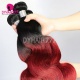 1B/99J Wine Ombre Color Royal Body Wave Straight Virgin Human hair Extension 1 Bundle 