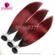 1B/99J Wine Ombre Color Royal Body Wave Straight Virgin Human hair Extension 1 Bundle 