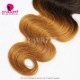 T1B/4/27 Three Tone Ombre Color 14A Royal Grade Body Wave Straight 100% Virgin Hair Extension 1 Bundles
