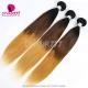 T1B/4/27 Three Tone Ombre Color 14A Royal Grade Body Wave Straight 100% Virgin Hair Extension 1 Bundles