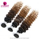 T1B/4/30# Three Tone Ombre Color 14A Royal Grade Deep Wave Body Wave 100% Virgin Hair Extension 1 Bundles