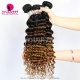 1B/4/30 Three Tone Ombre Color Royal Deep Wave Body Wave 100% Virgin Hair Extension 1 Bundles