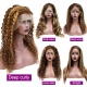 Highlights P4/27 Lace Frontal Wigs 150% Density Straight Body Wave Virgin Human Hair With Natural Hairline