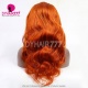 Stylist Wig As Picture 100% Virgin Human Hair Wavy Fire Color 130% Density Lace Frontal Wigs