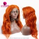 Stylist Wig As Picture 100% Virgin Human Hair Wavy Fire Color 130% Density Lace Frontal Wigs