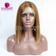 Highlights P4/27 BluntCut Short Bob Wigs 150% Density Straight Hair 100% Human Hair Lace Frontal Wigs