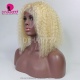 Bob Wigs Deep Curly Grey Color 150% Density Lace Frontal Wigs 100% Human Hair 