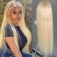 Color 613 Lace Front Wig 150% Density Straight Hair/Body Wave/Deep Wave Virgin Human Lace Wig