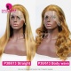 Highlights Piano Color P30/613 Lace Frontal Wigs 180% Density Body Wave Straight Hair Virgin Human Hair