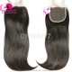 Royal Single Knots HD Swiss Lace 4*4 Closure Invisible Human hair With Baby Hair Pre Plucked Natural Color