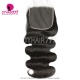 HD 6x6 Lace Closure Human hair With Baby Hair Pre Plucked Natural Color