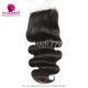 HD 6x6 Lace Closure Human hair With Baby Hair Pre Plucked Natural Color