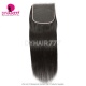 Royal Single Knots HD Swiss Lace 7*7 Closure Human hair With Baby Hair Pre Plucked Natural Color