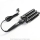 Three Barrel Curling Iron Hair Crimper Wand with LCD Temperature Display Long-Lasting Natural Looking 350℉-410℉