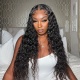 Color 1B# 13*4 Lace Frontal Wigs Italian Curly 180% Density Top Quality Virgin Human Hair 