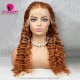 Color 30# Lace Frontal Wig 180% Density Lace Wig Straight Hair 100% Virgin Human Hair
