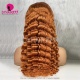 Color 30# Lace Frontal Wig 180% Density Lace Wig Straight Hair 100% Virgin Human Hair