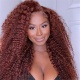 Auburn Reddish Brown Color 33B Full Frontal 13x4 Lace Wig 180% Density Straight Hair Virgin Human Lace Wigs