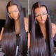 Double Drawn 5x5 HD Lace Closure Wig 200% Density Wear Go Glueless Full Hair Volumn Human Hair Wigs