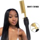 Press Comb Electric Hot Comb with Dual Voltage and Auto Shut-off ,Up to 450℉ , 30-Second Heat-Up 