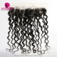 Transparent/Brown 13x4 Lace Frontal Human Virgin Hair Water Wave Natural Color
