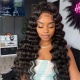 Color 1B# 13*4 Lace Frontal Wigs Loose Deep 130% Density Top Quality Virgin Human Hair 