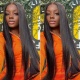 Color 1B# 13*4 Lace Frontal Wigs Straight Hair 300% Density Top Quality Virgin Human Hair 
