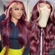 99J Burgundy Highlight 613 Blonde 13x4 Lace Frontal Wig 180% Density Body Wave Human Hair Wigs For Women