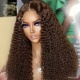 Chestnut Brown 5x5 Hd Lace Wigs 200% Density Glueless Wig 100% Human Hair 