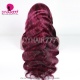 Purple Pink Highlight Color Lace Frontal Wigs 150% Density Body Wave Straight Hair Virgin Human Hair