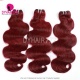 Color 99J Burgundy 14A Royal Grade Straight 100% Virgin Hair Extension 1 Bundles
