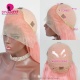 Pink Color 13x4 Transparent Lace Frontal Wig 150% Density Straight Hair Body Wave Human Hair Wigs For Black Women