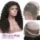 360 Lace Wig 200% Density Pre Plucked Virgin Human Hair Loose Wave Natural Color