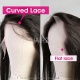 HD 13x6 Lace Frontals Human Hair With Baby Hair Natural Color