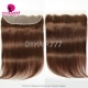 Brown Color 4# Transparent/HD 13x4 Lace Frontal 100% Virgin Human Hair Natural Color