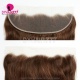 Brown Color 4# Transparent/HD 13x4 Lace Frontal 100% Virgin Human Hair Natural Color
