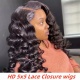 HD 5x5 Lace Closure Wigs 200% Density Glueless Wear Go Lightly Plucked Bleached 100% Unprocessed Virgin Human Hair