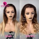 Stock Clearance 1B/4/27 Three Tone Color 180% density Lace Front Wigs Human Hair Wigs