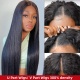 Beginner Friendly U Part Wigs V Part Wigs 300% Density Virgin Human Hair Wigs Natural Color 1B#