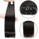 Double Drawn Royal Grade Virgin Hair Human Hair Extension 1 Bundle 100g Natural Color