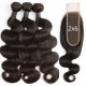 2x6 Top Lace Closure With 3 or 4 Bundles 13A Standard Grade Virgin Hair Human Hair Extenions