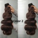 Double Drawn Color Hair Royal Grade Virgin Hair Human Hair Extension 1 Bundle 100g Color 2,4,99J,27,350