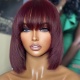 Transparent /HD 5x5 Lace Closure Bob Wigs 200% Density Glueless Wear Go Picture Color 5-7 Days Customs