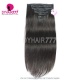 1 Pack Follicle Fusion Clip Ins Injection Seamless Scalp Clip Hair Extensions Including 120gram /7pcs /pack Natural Color