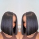 Bob 2x6 Lace Closure Wigs 220% Density Raw Hair Straight 100% Human Hair Wig